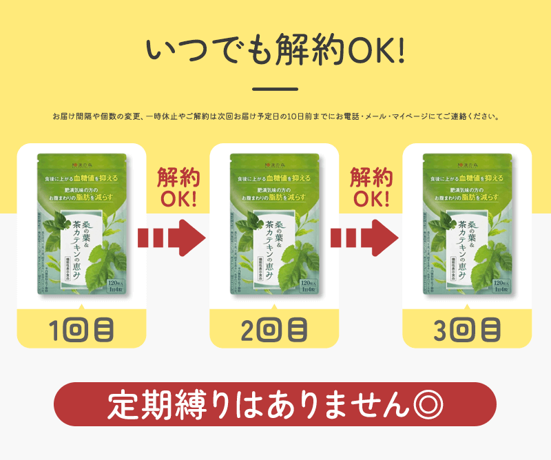 いつでも解約OKで安心